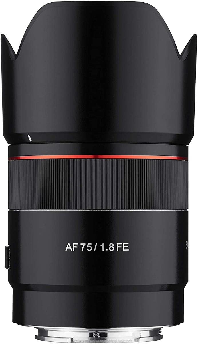 SAMYANG AF 75mm F1.8 FE eマウント Samyang Brand Photography AF Lens 75MM F1.8 Sony E, Multicolor